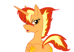 Size: 513x365 | Tagged: safe, artist:odiz, oc, oc only, oc:solaray, alicorn, pony, alicorn oc, bedroom eyes