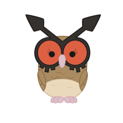 Size: 2500x2500 | Tagged: safe, artist:navitaserussirus, owlowiscious, hoothoot, g4, high res, pet, pokémon