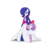 Size: 3500x3500 | Tagged: safe, artist:navitaserussirus, rarity, sweetie belle, gardevoir, kirlia, g4, crossover, cute, diasweetes, high res, pokémon, sisters