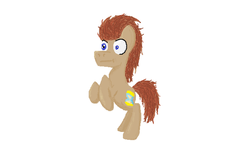 Size: 500x333 | Tagged: safe, artist:gallifreyanequine, doctor whooves, time turner, g4, 1000 hours in ms paint, ms paint, rearing, sepia tock