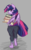 Size: 800x1280 | Tagged: dead source, safe, artist:macheteponies, twilight sparkle, anthro, unguligrade anthro, g4, book, clothes, female, lollipop, panties, solo, thong, twilight sparkle (alicorn), underhoof, underwear