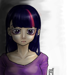 Size: 400x400 | Tagged: safe, artist:mirululu, twilight sparkle, human, g4, female, humanized, solo