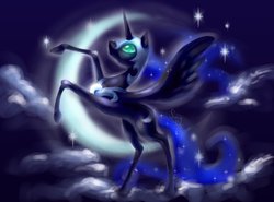 Size: 800x592 | Tagged: safe, artist:canarycharm, nightmare moon, g4, female, solo