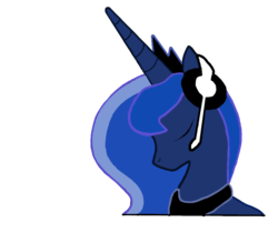 Size: 900x789 | Tagged: safe, artist:mandy1412, princess luna, pony, gamer luna, g4, female, headphones, mare, simple background, solo, transparent background