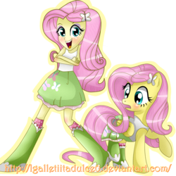 Size: 1500x1500 | Tagged: safe, artist:vixelzf, fluttershy, human, equestria girls, g4, clothes, equestria girls outfit, female, human ponidox, self ponidox, simple background, solo, square crossover, transparent background