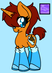 Size: 533x744 | Tagged: safe, artist:xstormfire5159x, pony, boots, ponified, sally acorn, solo, sonic the hedgehog (series)