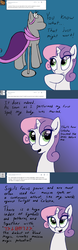 Size: 1280x4120 | Tagged: safe, artist:xenithion, sweetie belle, g4, ask, blood mage sweetie belle, female, solo, tumblr