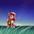 Size: 1500x1500 | Tagged: safe, artist:cottoncole, fluttershy, g4, female, grass, lens flare, solo, stars, sunset