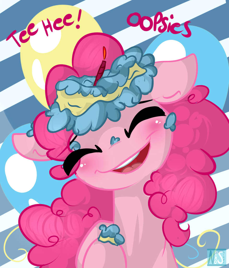 711555 Safe Artistnekosnicker Pinkie Pie G4 Blucs Cake Chibi Cute Female High Res 0719