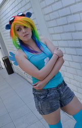 Size: 800x1241 | Tagged: safe, artist:miahobsession, rainbow dash, human, g4, cosplay, irl, irl human, photo