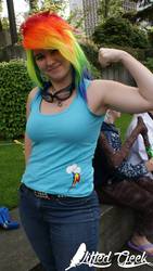 Size: 1151x2048 | Tagged: safe, rainbow dash, human, g4, cosplay, irl, irl human, photo