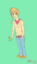 Size: 735x1249 | Tagged: safe, artist:xaleux, big macintosh, human, g4, humanized