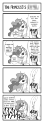 Size: 400x1116 | Tagged: safe, artist:hydrowing, princess celestia, twilight sparkle, g4, 4koma, comic, pixiv