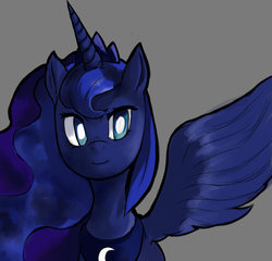 Size: 1024x985 | Tagged: safe, artist:dedalocious, princess luna, alicorn, pony, g4, female, mare, simple background, smiling, solo