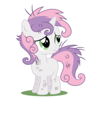 Size: 6000x8128 | Tagged: safe, artist:macs44, sweetie belle, pony, g4, absurd resolution, female, filly, messy mane, simple background, solo, transparent background, vector