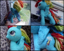 Size: 3976x3152 | Tagged: safe, artist:shauntinasha, rainbow dash, g4, high res, irl, photo, plushie