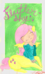 Size: 298x489 | Tagged: safe, artist:shauntinasha, fluttershy, centaur, g4, centaurshy, eyes closed, female, solo