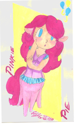 Size: 298x489 | Tagged: safe, artist:shauntinasha, pinkie pie, centaur, g4