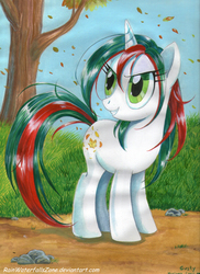 Size: 1275x1754 | Tagged: safe, artist:rainwaterfallszone, gusty, g1, g4, female, g1 to g4, generation leap, solo, traditional art
