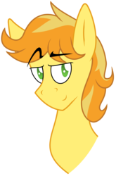 Size: 1437x2181 | Tagged: safe, artist:knadire, artist:knadow-the-hechidna, braeburn, earth pony, pony, g4, bedroom eyes, cute, male, solo, stallion