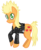 Size: 1318x1618 | Tagged: safe, artist:knadire, artist:knadow-the-hechidna, applejack, earth pony, pony, g4, clothes, cosplay, costume, cute, female, glam metal, jim gillette, mare, metal
