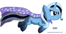 Size: 4993x2601 | Tagged: safe, artist:darkwolfmx, trixie, pony, unicorn, g4, female, mare, rainbow power, rainbow power-ified, simple background, solo, transparent background