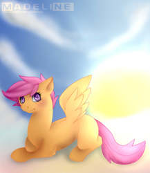 Size: 1130x1300 | Tagged: safe, artist:wolfmads, scootaloo, g4, female, solo