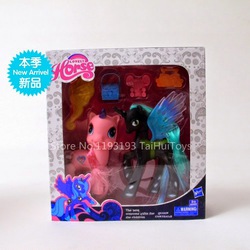 Size: 750x750 | Tagged: safe, princess luna, queen chrysalis, g4, bootleg, chinese, female, irl, lovely horse, photo, s1 luna, toy