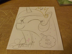Size: 4288x3216 | Tagged: safe, artist:andy price, idw, princess celestia, g4, andy you magnificent bastard, my little pony: the brony edition, traditional art