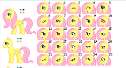 Size: 1150x623 | Tagged: safe, artist:dragonshy, fluttershy, g4, expressions, pixel art, scrunchy face, sprite, squee