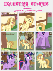 Size: 1800x2409 | Tagged: safe, artist:estories, discord, twilight sparkle, oc, oc:alice goldenfeather, alicorn, pegasus, pony, comic:find yourself, g4, comic, crying, eyes closed, female, mare, solo, thinking, twilight sparkle (alicorn)