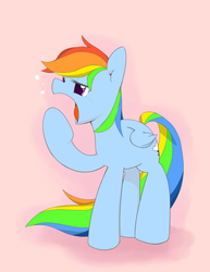 Size: 797x1030 | Tagged: safe, artist:ukingu, rainbow dash, g4, female, pixiv, sleepy, solo, yawn