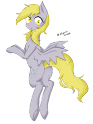 Size: 600x800 | Tagged: safe, artist:divided-s, derpy hooves, pegasus, pony, g4, butt, female, mare, pixiv, plot, solo