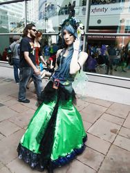 Size: 720x960 | Tagged: safe, artist:kyuu-vixen-cosplay, queen chrysalis, human, g4, cosplay, irl, irl human, photo