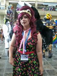 Size: 720x960 | Tagged: safe, cherry jubilee, human, bronycon, g4, cosplay, irl, irl human, photo