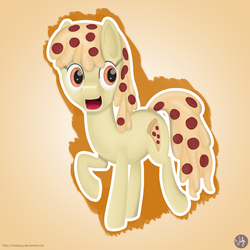 Size: 3000x3000 | Tagged: safe, artist:misterjuly, oc, oc only, food pony, original species, high res, pizza, solo