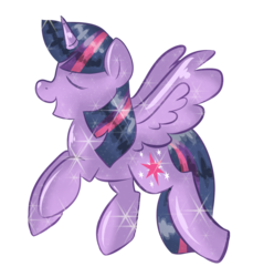 Size: 1024x1119 | Tagged: safe, artist:eunjou, twilight sparkle, alicorn, pony, g4, female, mare, shiny, simple background, solo, sparkles, transparent background, twilight sparkle (alicorn)