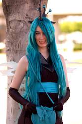 Size: 638x960 | Tagged: safe, artist:moorisa42, queen chrysalis, human, g4, cosplay, irl, irl human, photo