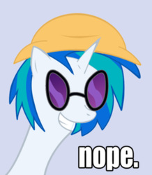 Size: 436x500 | Tagged: safe, artist:resistance-of-faith, dj pon-3, vinyl scratch, g4, engineer, engineer (tf2), exploitable meme, long neck, meme, nope, nope.avi, team fortress 2