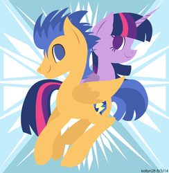 Size: 824x845 | Tagged: safe, artist:kellyn28, flash sentry, twilight sparkle, alicorn, pony, g4, female, male, mare, ship:flashlight, shipping, straight, twilight sparkle (alicorn)