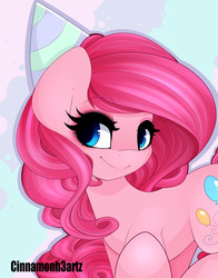 Size: 2000x2556 | Tagged: safe, artist:cinnamonh3artz, pinkie pie, g4, female, high res, solo