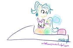 Size: 768x512 | Tagged: safe, artist:mikedrawsponies, allie way, pony, unicorn, g4, bowling, bowling ball, solo