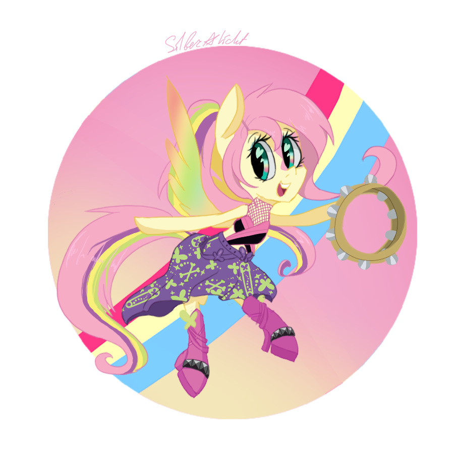 691881 Safe Artist Silbersternenlicht Fluttershy Pegasus Anthro