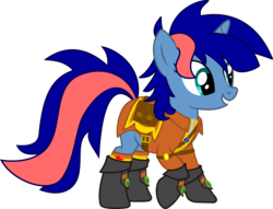 Size: 3668x2802 | Tagged: safe, artist:forgotten-remnant, oc, oc only, oc:ryo, pony, unicorn, armor, boots, clothes, gem, high res, solo