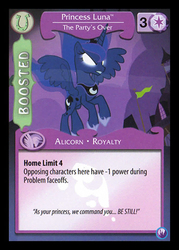 Size: 344x480 | Tagged: safe, enterplay, princess luna, canterlot nights, g4, my little pony collectible card game, ccg, female, solo