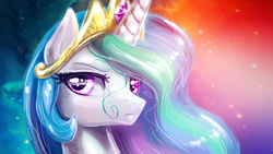 Size: 1024x576 | Tagged: dead source, safe, artist:kp-shadowsquirrel edits, artist:thesilverdawn, edit, princess celestia, pony, g4, female, mare, solo