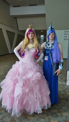 Size: 3376x6000 | Tagged: artist needed, safe, artist:lyricapony, princess cadance, princess luna, human, bronycon, bronycon 2014, g4, 2014, convention, cosplay, crossplay, irl, irl human, photo