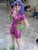 Size: 774x1032 | Tagged: safe, artist:brinycosplay, artist:daniellatara, sweetie belle, human, bronycon, bronycon 2014, g4, the show stoppers, clothes, convention, cosplay, costume, face paint, hand on hip, irl, irl human, photo, show stopper outfits