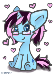 Size: 426x579 | Tagged: safe, artist:moekonya, oc, oc only, oc:wind art, pony, unicorn, base used, solo