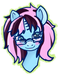 Size: 784x1019 | Tagged: safe, artist:moekonya, oc, oc only, oc:wind art, pony, unicorn, bust, portrait, solo